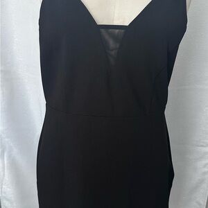 Elegant Black Sleeveless Dress - Express